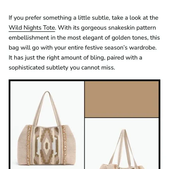 America & Beyond Beaded Weekender Bag - Picture 10 of 10